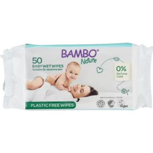 1000011933 BAMBO Nature Wet Wipes plasticvrije billendoekjes