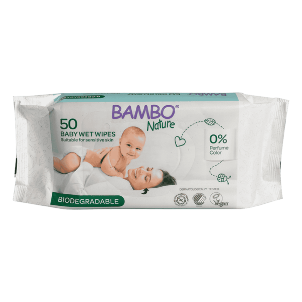 1000011933 Bambo Nature bio billendoekjes 50 stuks
