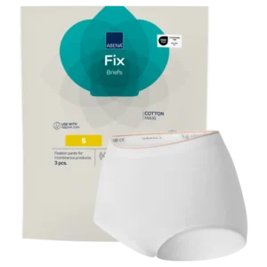 ABENA Fix Briefs Cotton fixatieonderbroek in maat S, comfortabel slipmodel van katoen.