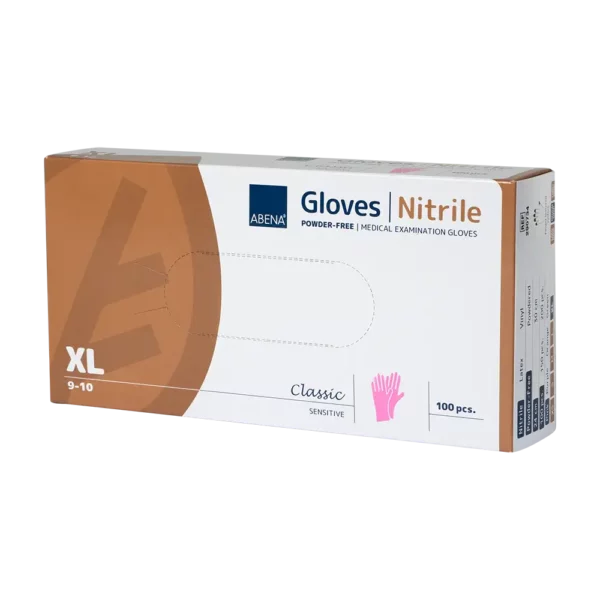 290733 Abena Nitril handschoen ongepoederd roze maat XL