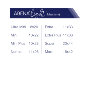 Abena Light maat