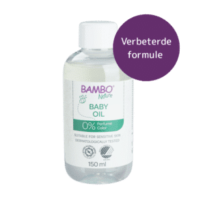 BAMBO Nature baby olie met verbeterde formule, bevat slechts twee ingredi&euml;nten