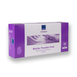 Handschoenen nitril paars xs