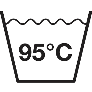 Wasbaar op 95 graden