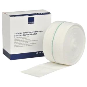 222438 ABENA Fixatie buisverband dubbele stretch groen 5cmx10m