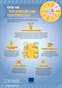 Infographic Grip op het gebruik van incontinentiemateriaal