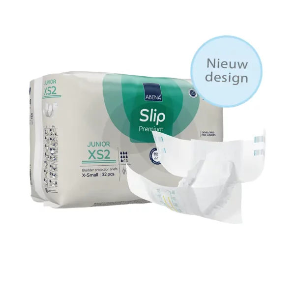 ABENA Slip XS2 Junior voor kinderen product en verpakking