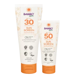 BAMBO Nature zonnebrandlotion SPF30 en SPF50