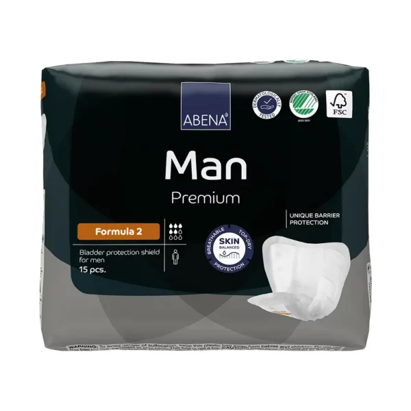 ABENA Man Formula 2 inlegverband voor mannen met licht urineverlies-verpakking