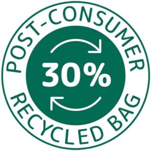 Verpakking gemaakt van minimaal 30% Post Consumer Recycled Plastic