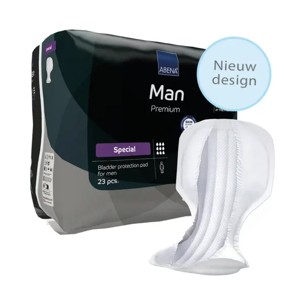 ABENA Man Special inlegverband voor mannen verpakking en product