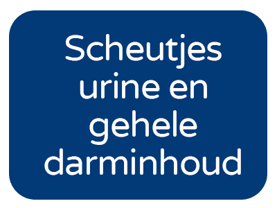 Scheutjes urine en gehele darminhoud