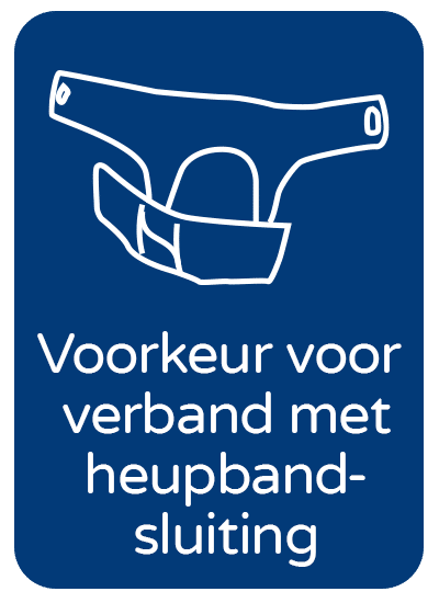Heb je voorkeur voor een verband met heupbandsluiting
