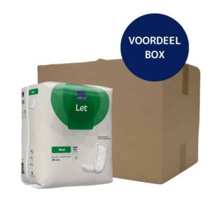 ABENA Let Maxi rechthoekig inlegverband zonder hechtstrip en beschermzijde voor extra absorptie - voordeelbox