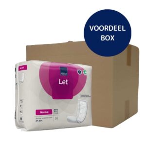 ABENA Let Normal rechthoekig inlegverband zonder hechtstrip en beschermzijde voor extra absorptie - voordeelbox