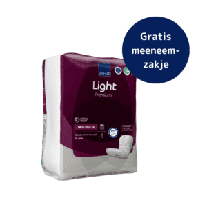 Gratis meeneemzakje voor ABENA Light Mini Plus - hygiënisch en discreet