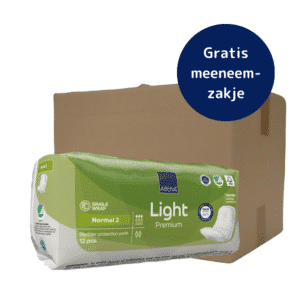 Gratis meeneemzakje voor ABENA Light Normal - hygiënisch en discreet