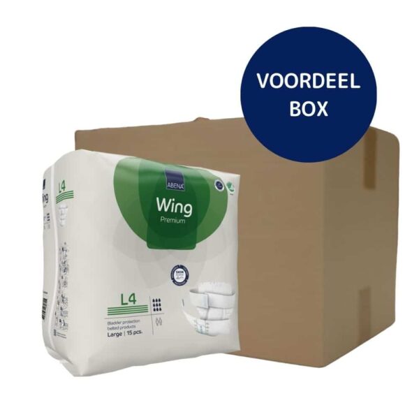 ABENA Wing flexsysteem met heupbandsluiting voor zwaar tot zeer zwaar urineverlies en verlies van (dunne) ontlasting - voordeelbox