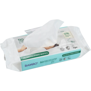 1000011933 BAMBO Wet Wipes plasticvrije billendoekjes
