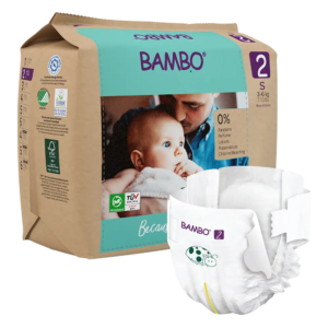 BAMBO luiers maat 2 S met papieren verpakking