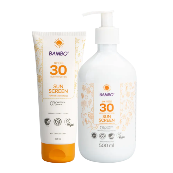 BAMBO Zonnebrandlotion SPF30 - 200 ml en 500 ml