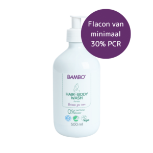 BAMBO Hair and body wash 500 ml flacon van minimaal 30% PCR